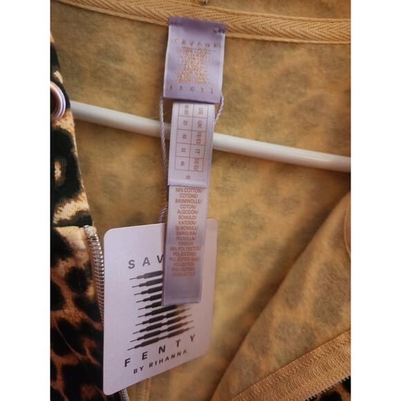 Savage X Fenty Forever Savage Hooded Jumpsuit Suga Beige Prowl Print Size 18/20 - Picture 9 of 10